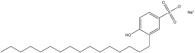 4-Hydroxy-3-hexadecylbenzenesulfonic acid sodium salt 구조식 이미지