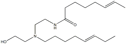 N-[2-[N-(2-Hydroxyethyl)-N-(5-octenyl)amino]ethyl]-6-octenamide 구조식 이미지