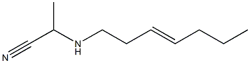 N-(1-Cyanoethyl)-3-heptenylamine 구조식 이미지