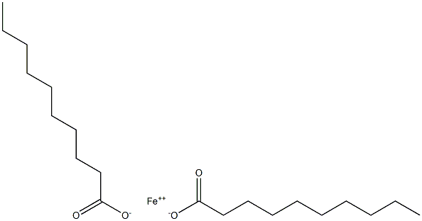 Didecanoic acid iron(II) salt Structure