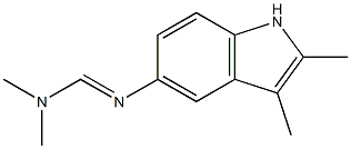 N1,N1-Dimethyl-N2-(2,3-dimethyl-1H-indol-5-yl)formamidine Structure