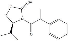 (4S)-4-Isopropyl-3-(2-phenylpropanoyl)oxazolidine-2-selenone Structure