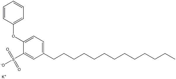 2-Phenoxy-5-tridecylbenzenesulfonic acid potassium salt Structure