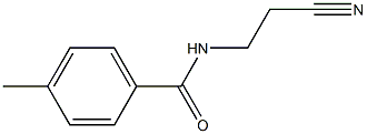 N-(2-Cyanoethyl)-4-methylbenzamide 구조식 이미지