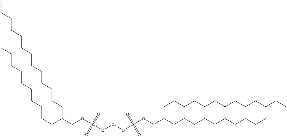 Bis(2-decylpentadecyloxysulfonyloxy)calcium 구조식 이미지