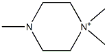 1,1,4-Trimethylpiperazinium Structure