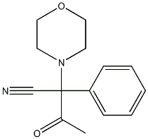 2-Phenyl-2-morpholino-3-oxobutyronitrile 구조식 이미지