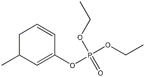 Phosphoric acid diethyl 3-methyl-1,5-cyclohexadienyl ester 구조식 이미지