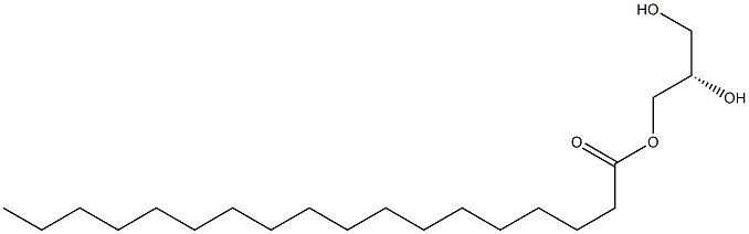 Stearic acid (S)-2,3-dihydroxypropyl ester 구조식 이미지
