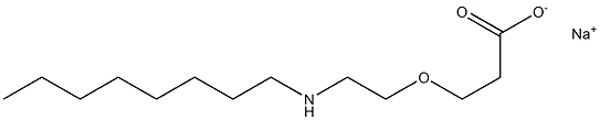 3-[2-(Octylamino)ethoxy]propionic acid sodium salt Structure