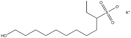 12-Hydroxydodecane-3-sulfonic acid potassium salt 구조식 이미지