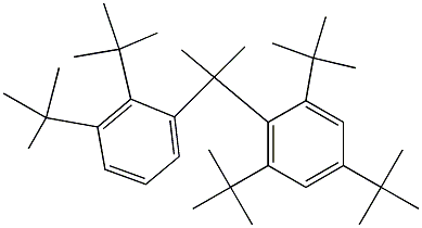 2-(2,4,6-Tri-tert-butylphenyl)-2-(2,3-di-tert-butylphenyl)propane 구조식 이미지