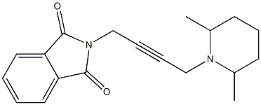 N-[4-(2,6-Dimethylpiperidino)-2-butynyl]phthalimide Structure