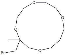 3-Methyl-3-[bromomethyl]-1,4,7,10-tetraoxacyclotridecane 구조식 이미지