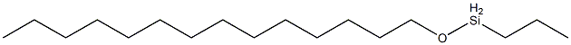 Propyl(tetradecyloxy)silane Structure