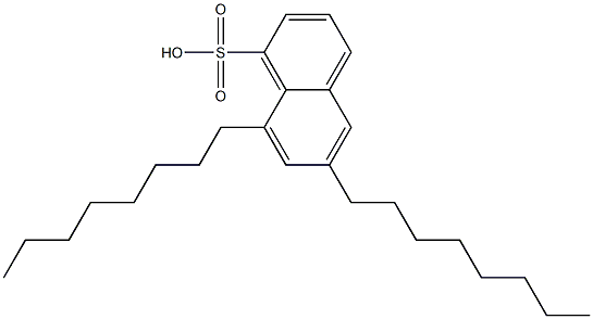 6,8-Dioctyl-1-naphthalenesulfonic acid Structure