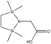 2,2,5,5-Tetramethyl-1-aza-2,5-disilacyclopentane-1-acetic acid Structure