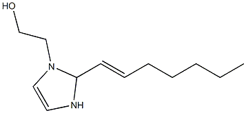 1-(2-Hydroxyethyl)-2-(1-heptenyl)-4-imidazoline 구조식 이미지