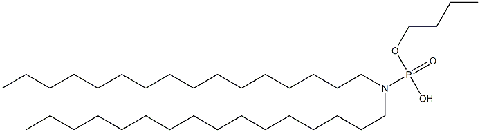 N,N-Dihexadecylamidophosphoric acid hydrogen butyl ester 구조식 이미지