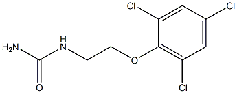 N-[2-(2,4,6-Trichlorophenoxy)ethyl]urea 구조식 이미지