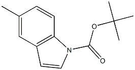 1-(tert-Butoxycarbonyl)-5-methyl-1H-indole 구조식 이미지