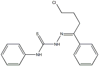 1-(4-Chloro-1-phenylbutylidene)-4-phenylthiosemicarbazide Structure