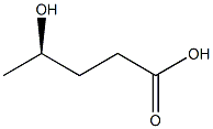 [R,(-)]-4-Hydroxyvaleric acid 구조식 이미지