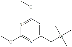 2,4-Dimethoxy-6-(trimethylsilylmethyl)pyrimidine 구조식 이미지