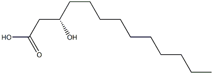 [S,(+)]-3-Hydroxytridecanoic acid Structure
