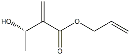 (3S)-3-Hydroxy-2-methylenebutyric acid 2-propenyl ester 구조식 이미지