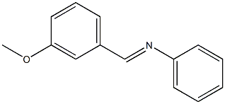 N-Phenyl-3-methoxybenzylideneamine 구조식 이미지