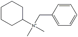 N-Cyclohexyl-N,N-dimethylbenzenemethanaminium 구조식 이미지