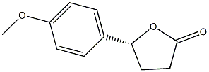 (4R)-4-Hydroxy-4-(4-methoxyphenyl)butanoic acid lactone 구조식 이미지