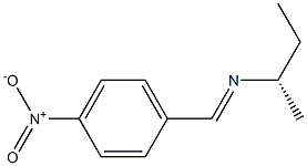 [S,(+)]-1-Methyl-N-(p-nitrobenzylidene)-1-propanamine 구조식 이미지