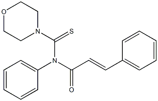 N-trans-Cinnamoyl-N-phenyl-4-morpholinecarbothioamide 구조식 이미지