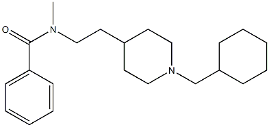 N-Methyl-N-[2-[1-cyclohexylmethyl-4-piperidinyl]ethyl]benzamide 구조식 이미지