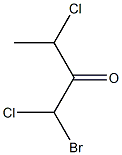 1,3-Dichloro-1-bromo-2-butanone 구조식 이미지