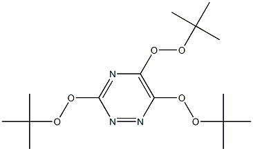 3,5,6-Tris(tert-butylperoxy)-1,2,4-triazine Structure