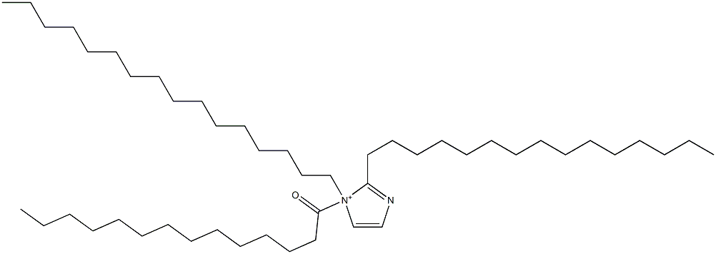 1-Hexadecyl-1-tetradecanoyl-2-pentadecyl-1H-imidazol-1-ium Structure