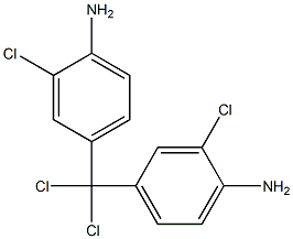 Bis(4-amino-3-chlorophenyl)dichloromethane 구조식 이미지