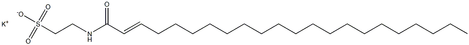 N-(1-Oxo-2-docosen-1-yl)taurine potassium salt 구조식 이미지