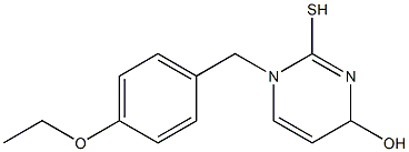 1,4-Dihydro-1-(4-ethoxybenzyl)-2-mercaptopyrimidin-4-ol Structure