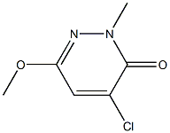 6-Methoxy-2-methyl-4-chloropyridazin-3(2H)-one 구조식 이미지