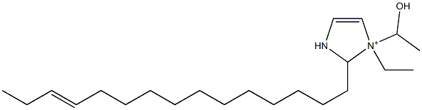 1-Ethyl-1-(1-hydroxyethyl)-2-(12-pentadecenyl)-4-imidazoline-1-ium Structure