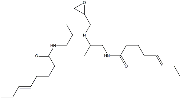 N,N-Bis[2-(5-octenoylamino)-1-methylethyl]glycidylamine Structure