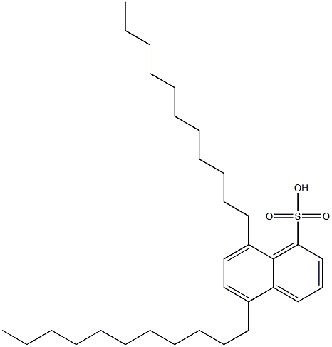 5,8-Diundecyl-1-naphthalenesulfonic acid 구조식 이미지