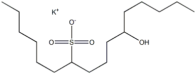 11-Hydroxyhexadecane-7-sulfonic acid potassium salt 구조식 이미지