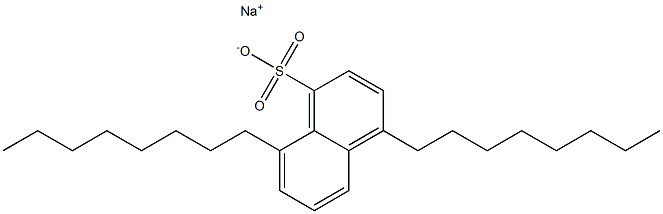 4,8-Dioctyl-1-naphthalenesulfonic acid sodium salt Structure