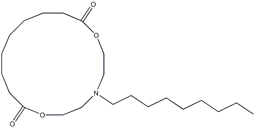 5-Nonyl-5-aza-2,8-dioxacyclohexadecane-1,9-dione Structure