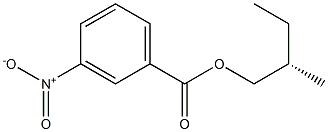 (+)-m-Nitrobenzoic acid (S)-2-methylbutyl ester Structure